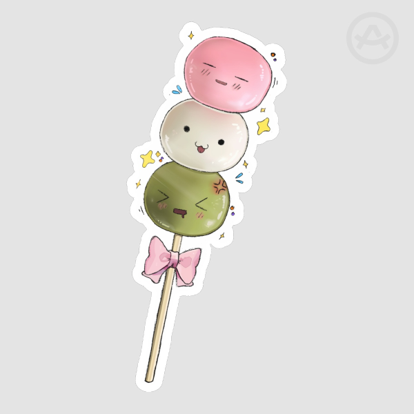 Kawaii Mochi Sticker
