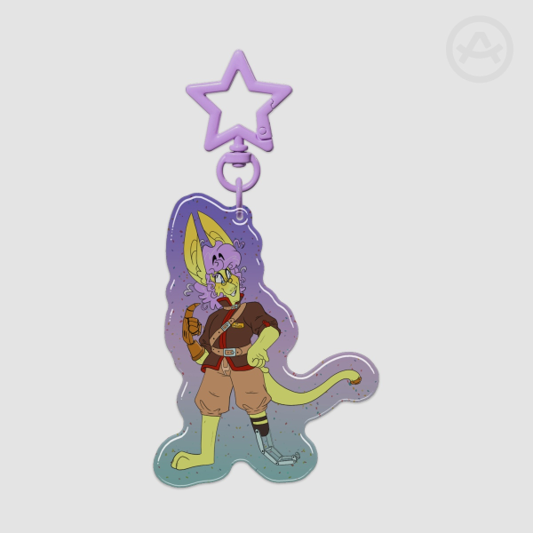 KoraKyrath Fatesong - Glitter Epoxy Acrylic Keychain
