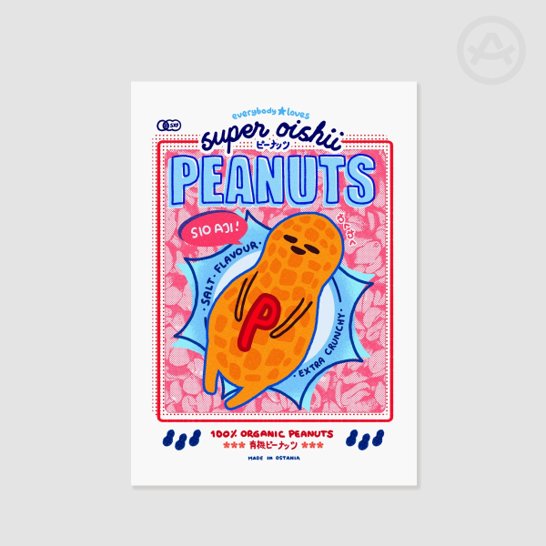Super Oishii Peanut Salty - A4 Poster