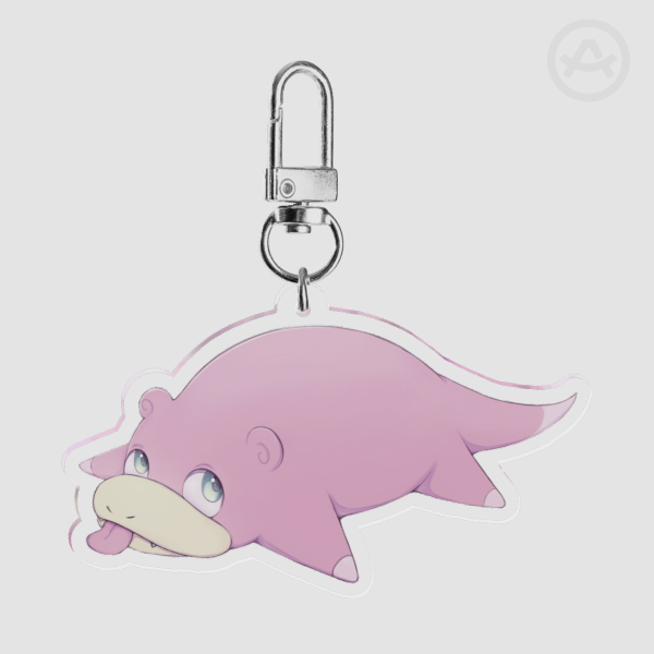Slowpoke Clear Acrylic Keychains
