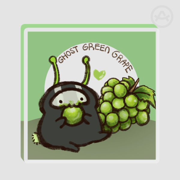 Ghost Green Grape Thick Acrylic Stand No Base 7cm