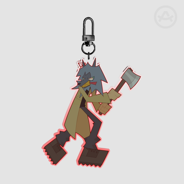 Peachfuzz keychain