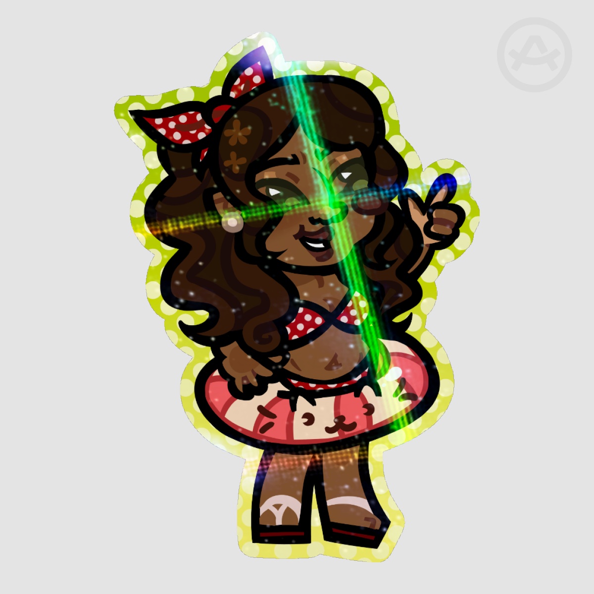 Gabby Beach Sticker