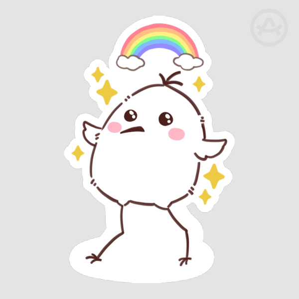 Gen-Birbo Die Cut Sticker C