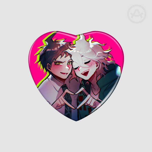 KomaHina Heart Shape Badge
