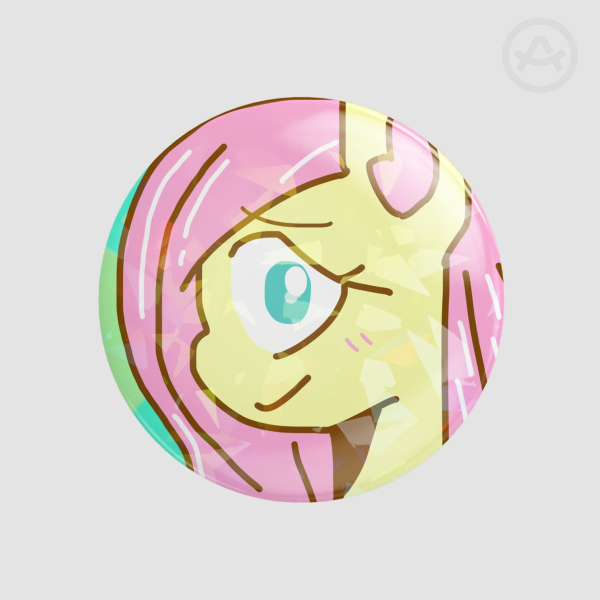 Fluttershy Holo Pin 🦋
