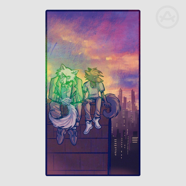 Rooftop sunset holo
