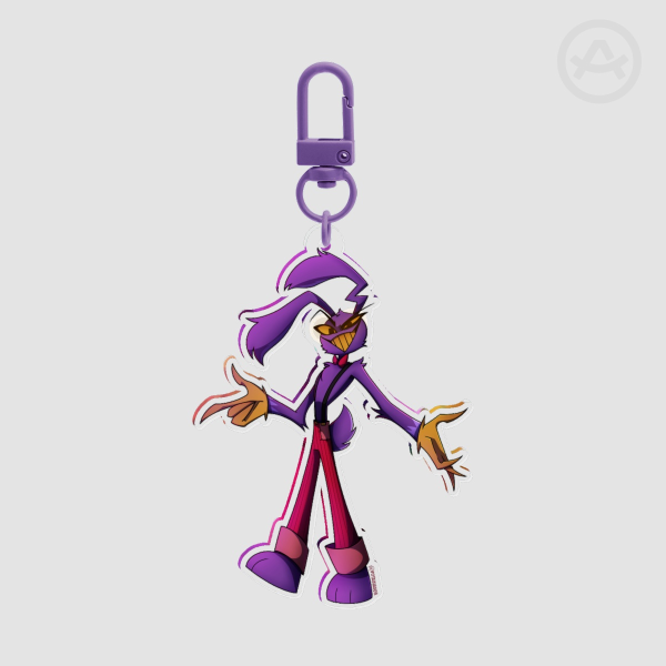 Jax 💜 Circus of Hell 🎪🔥| Acrylic Keychain | Hazbin Hotel x The Amazing Digital Circus Au Fanmade | Potainasor ❤️✨️🖤