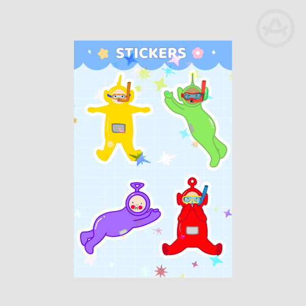 Teletubbies sticker set