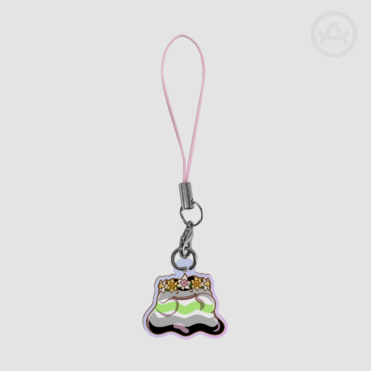 Pride Ditto - Agender Rainbow Acrylic Keychains