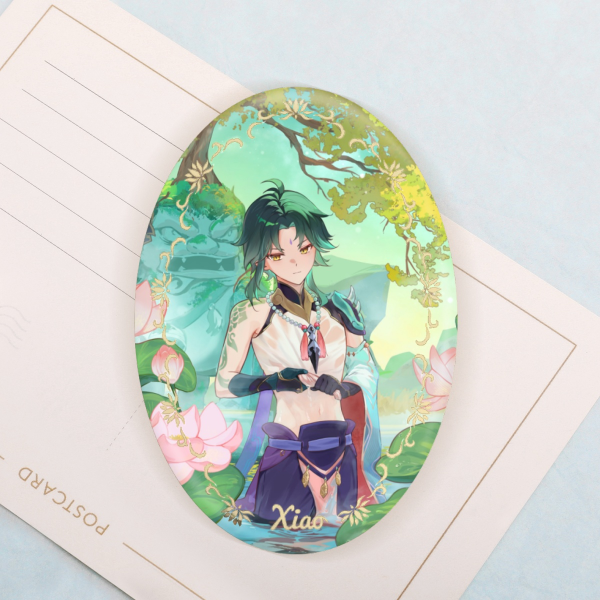 Xiao Oval Holographic Badge
