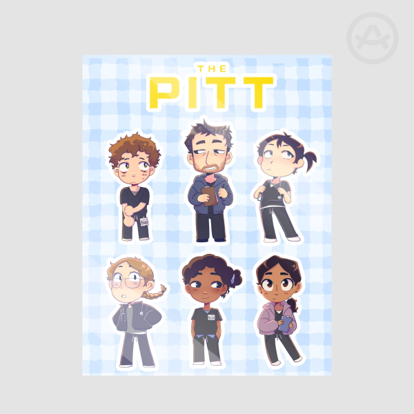 The Pitt Sticker Sheet