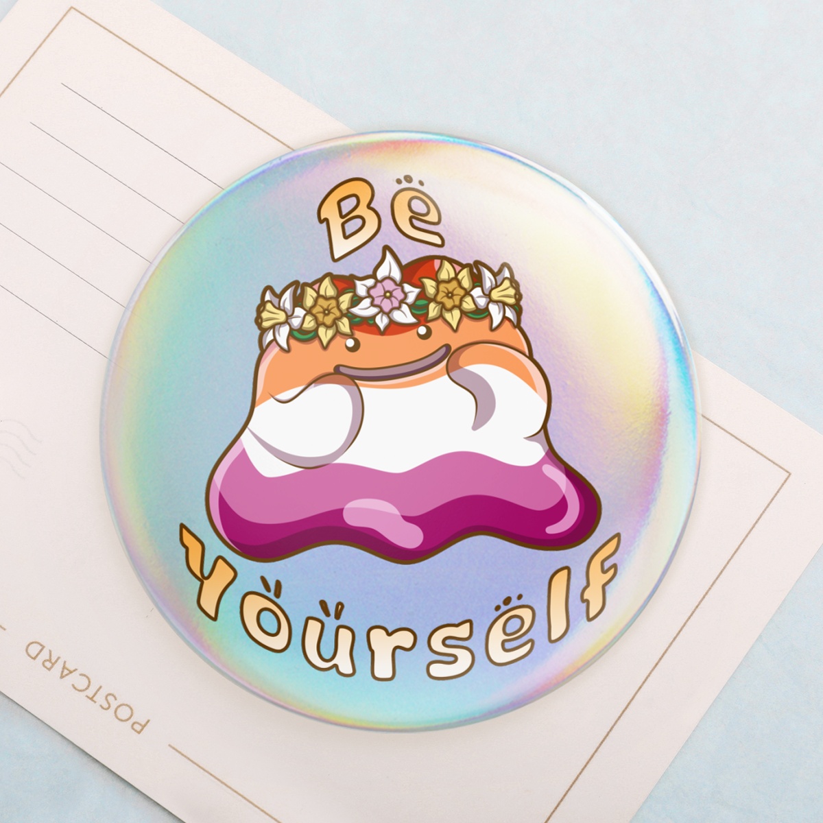 Pride Ditto - Lesbian  Holographic Badges