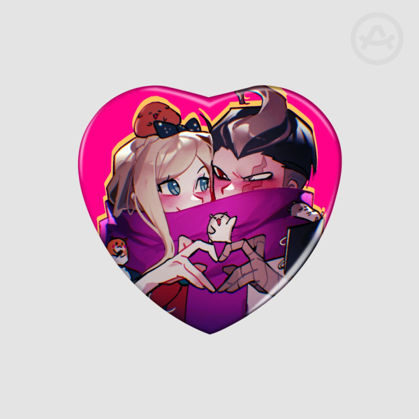 SonDam Heart Shape Badge