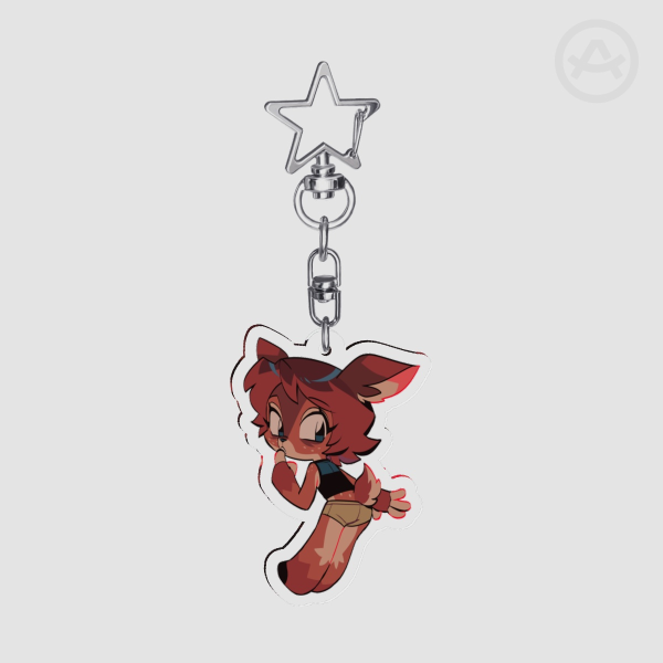 "Wigs Tail" Acrylic Keychain