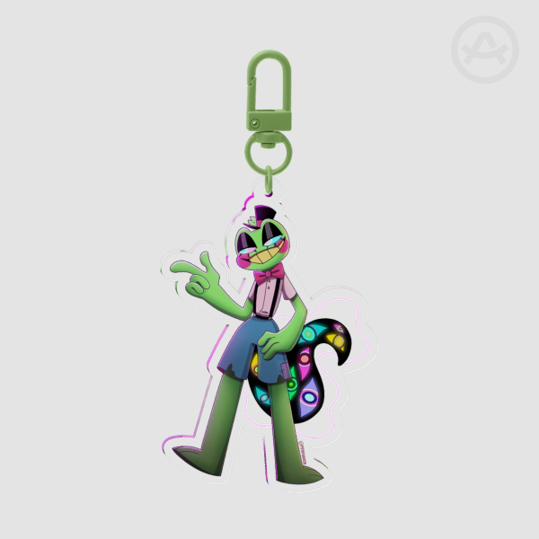 Ribbit 💚 Circus of Hell 🎪🔥| Acrylic Keychain | Hazbin Hotel x The Amazing Digital Circus Au Fanmade | Potainasor ❤️✨️🖤