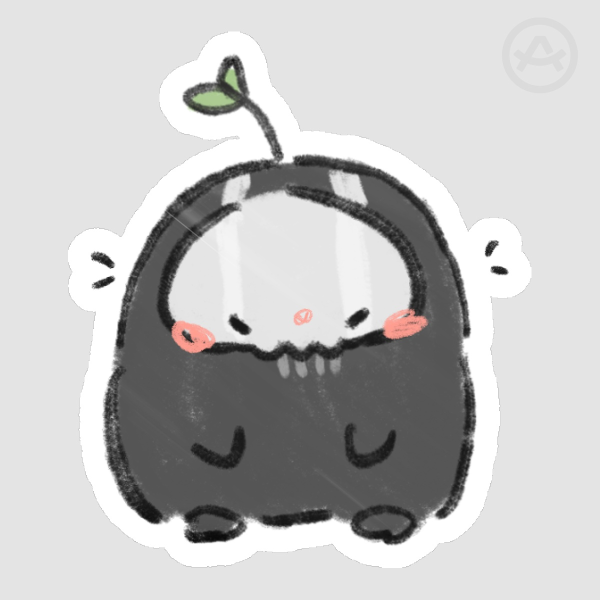 Ghost Leaf Sticker