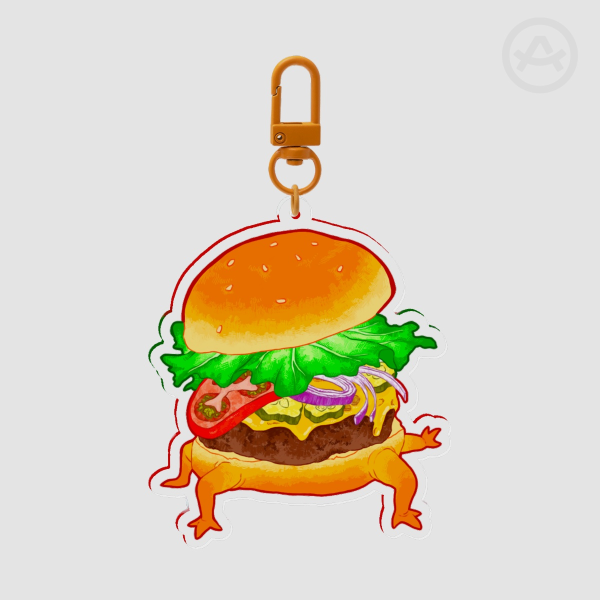 Burger Crawler Keychain
