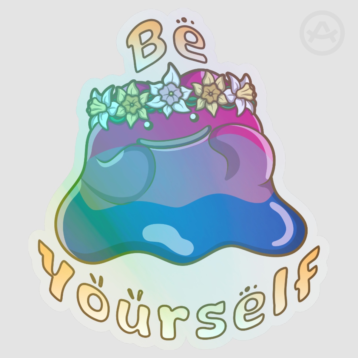 Pride Ditto - Bisexual  Clear PET Vinyl Die Cut Stickers