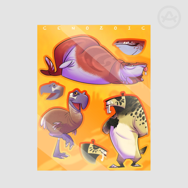 Cenozoic sticket sheet