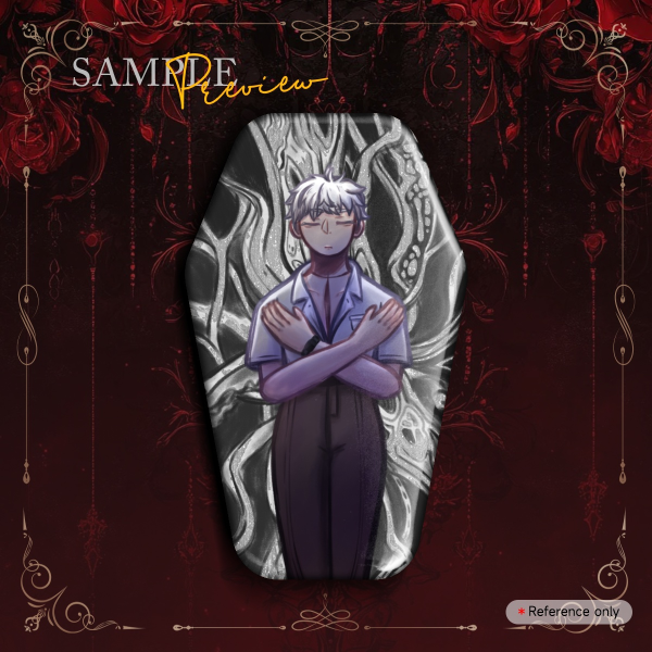 Hikaru The summer Hikaru died Coffin Shape Badges