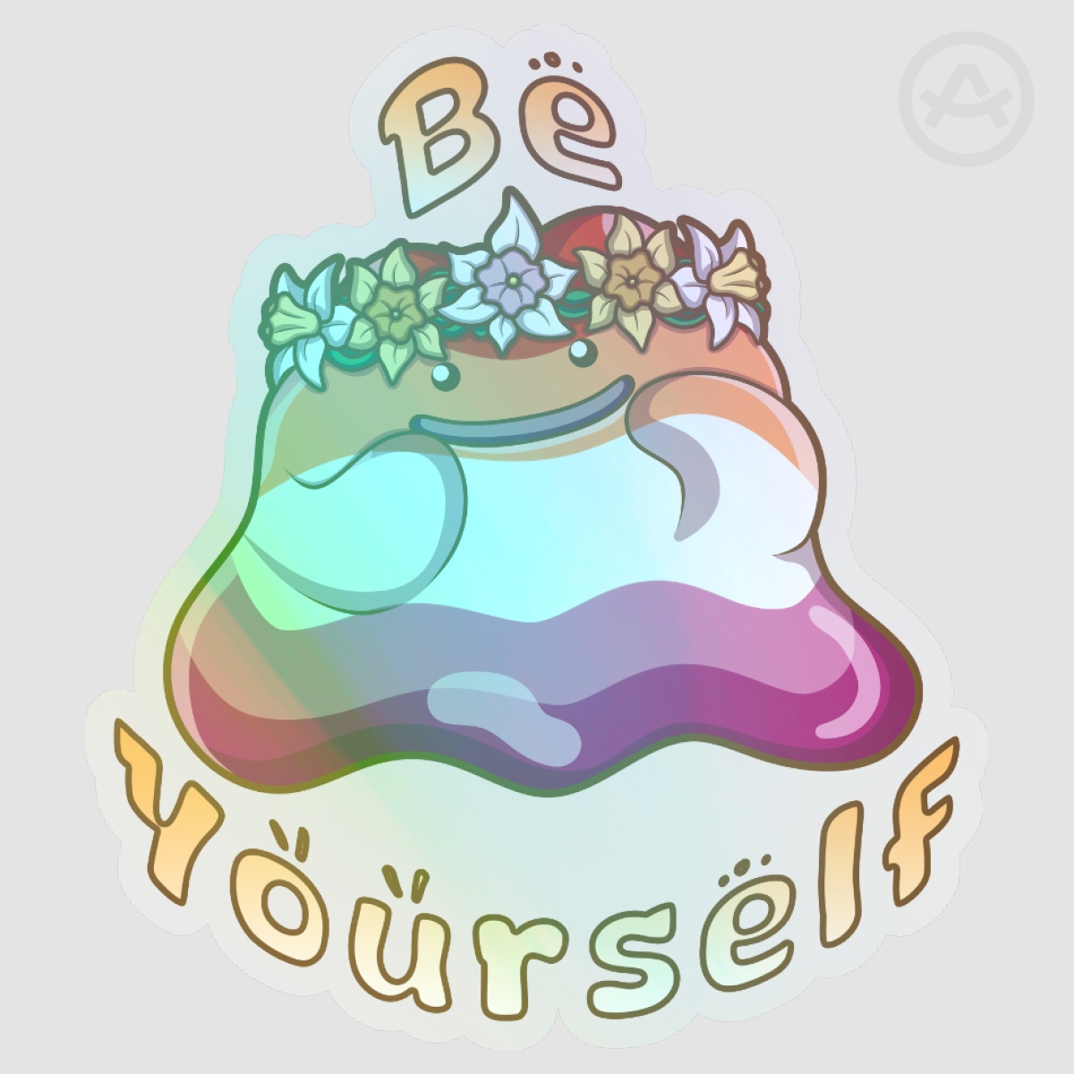 Pride Ditto - Lesbian  Clear PET Vinyl Die Cut Stickers
