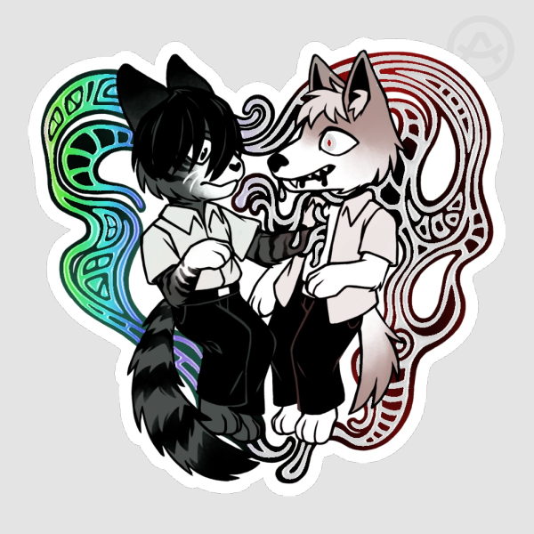 [The Summer Hikaru Died] Furry Yoshikaru foil sticker