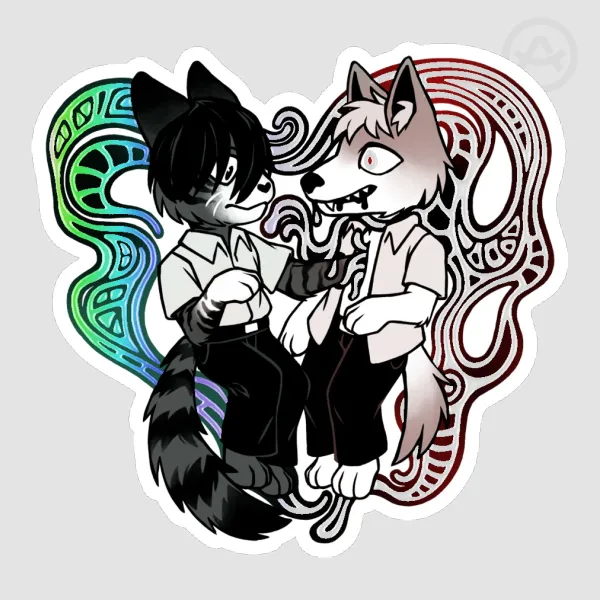 [The Summer Hikaru Died] Furry Yoshikaru foil sticker
