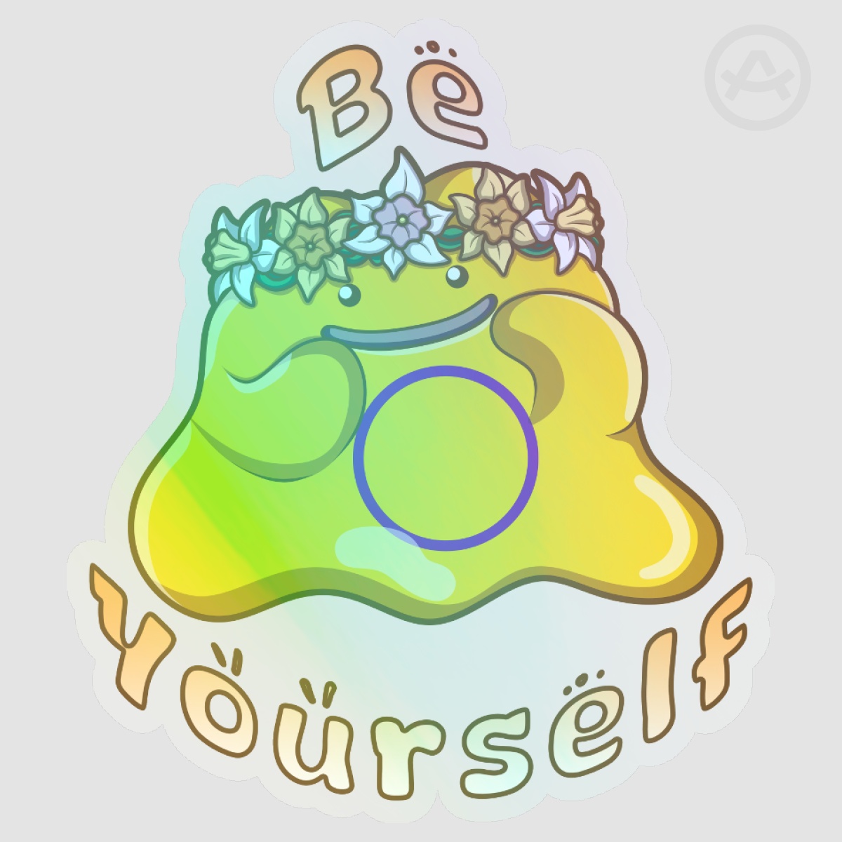 Pride Ditto - Intersex  Clear PET Vinyl Die Cut Stickers