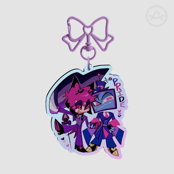 Pride Month RadioStatic Keychain