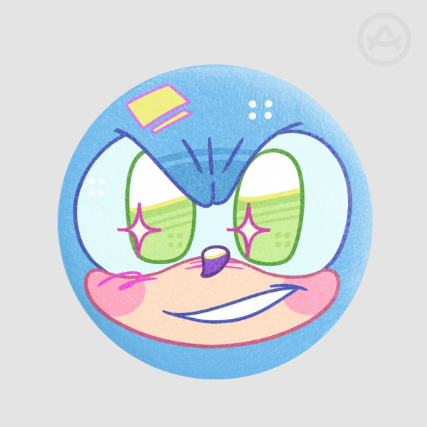 Sonic plushie button