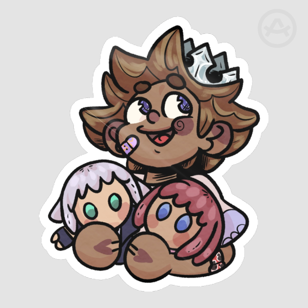 KH - Sora and plushies 2.5" sticker
