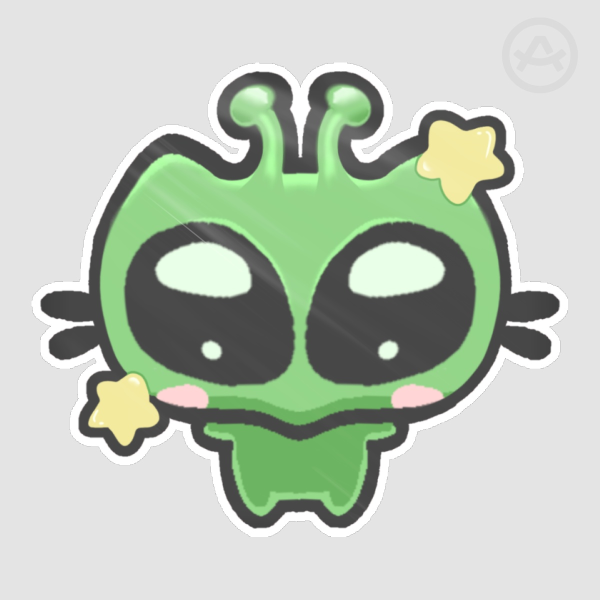 Alien cat Sticker