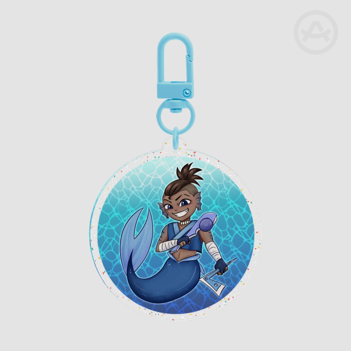 Sokka Glitter Acrylic Keychains