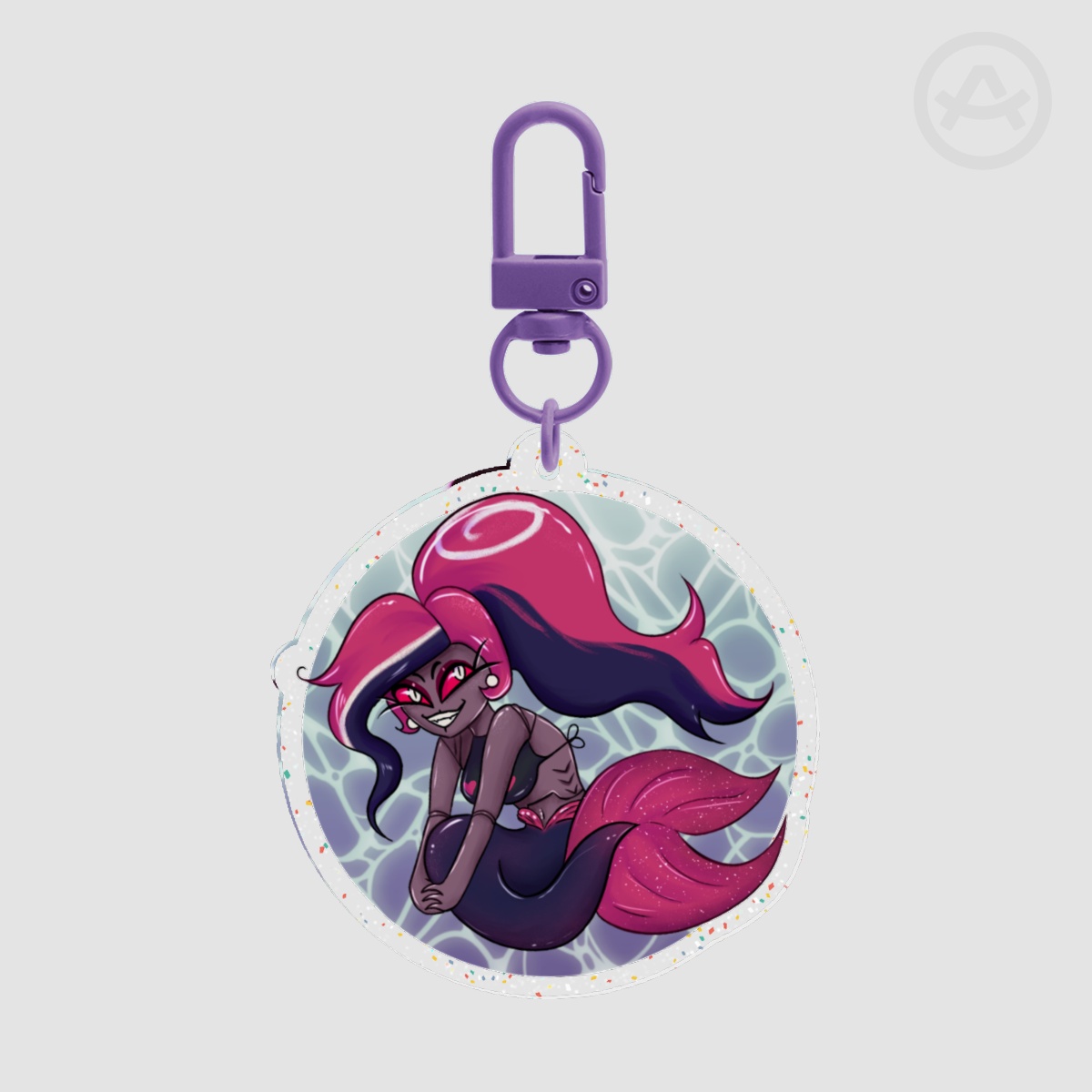 Velvette Glitter Acrylic Keychains