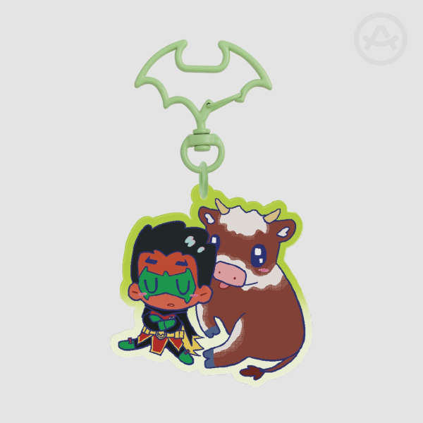 Damian Wayne Animal Friend Keychain