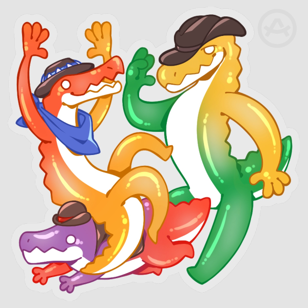Gumnmy Goo Clear PET Vinyl Die Cut Stickers