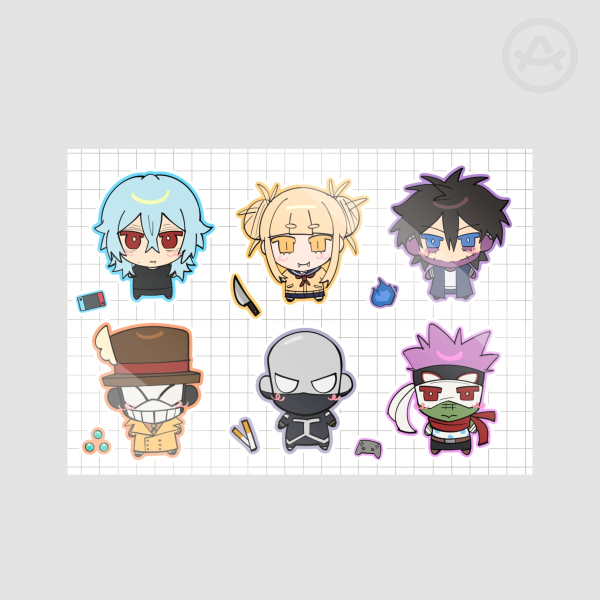 league of villains cheeb stickers