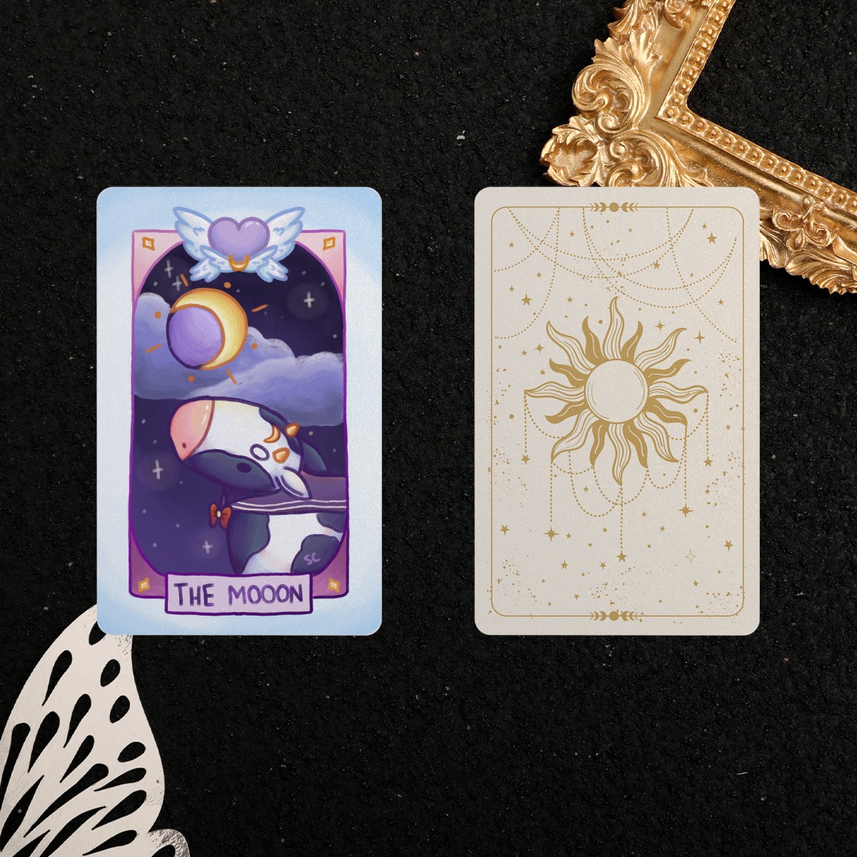 The Moon Cow Cult Tarot Card