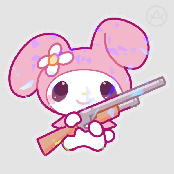 Melogun Sparkly Sticker