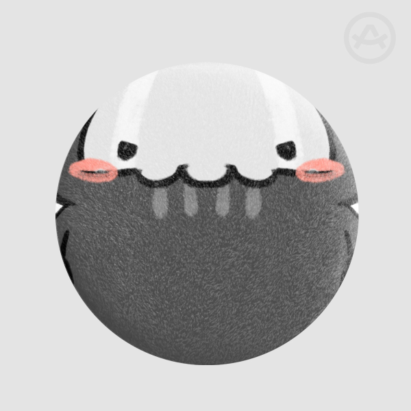 Ghost Angry Plush Badge