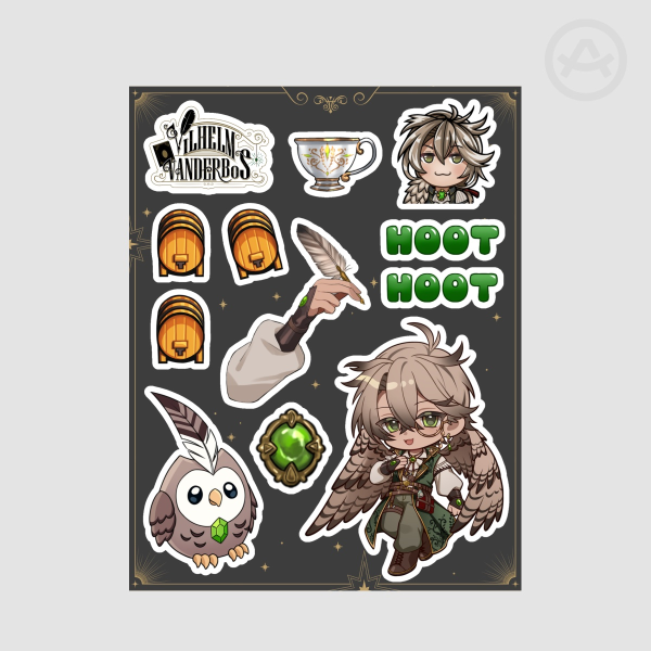 Vilhelm Vanderbos MATTE Sticker Sheet
