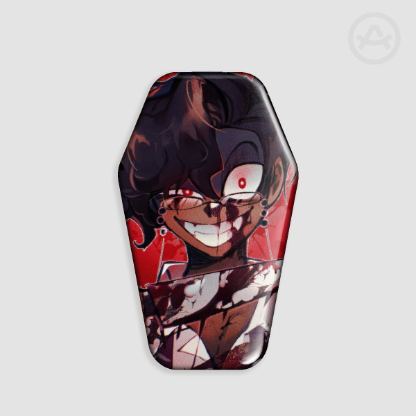 Alastor Coffin Shape Badge