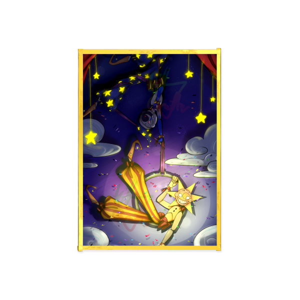 Sun and Moon Gold-edged Art Board