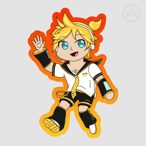 VOCALOID2 Kagamine Len Die Cut Sticker