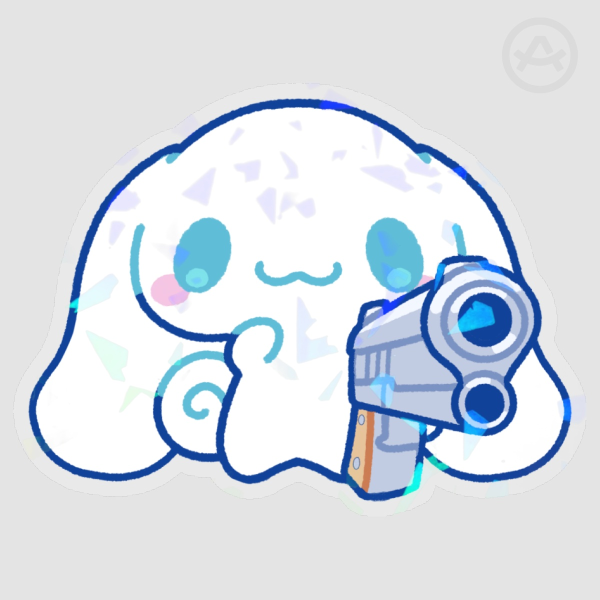 Cinnagun Sparkly Sticker