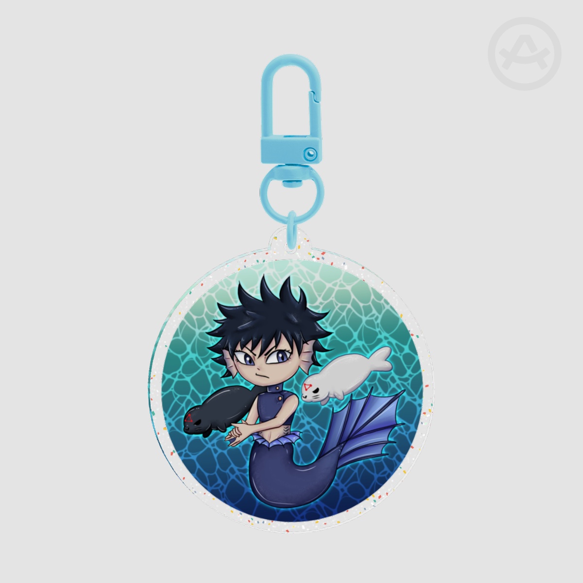 Megumi Fish Glitter Acrylic Keychains