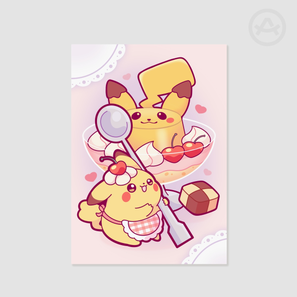Pikachu Dessert Print