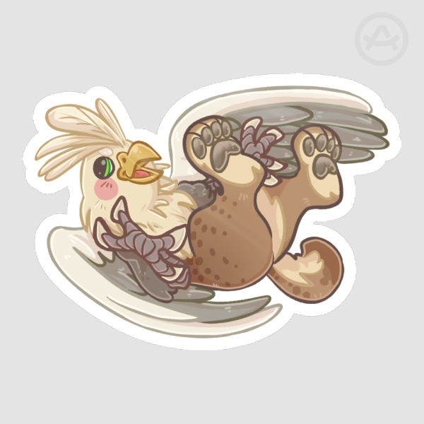 Cockatiel Griffin 2.5" sticker
