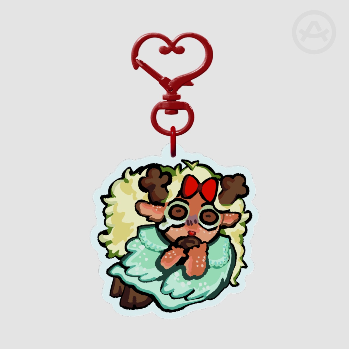 Noelle Heart Impact Keychain